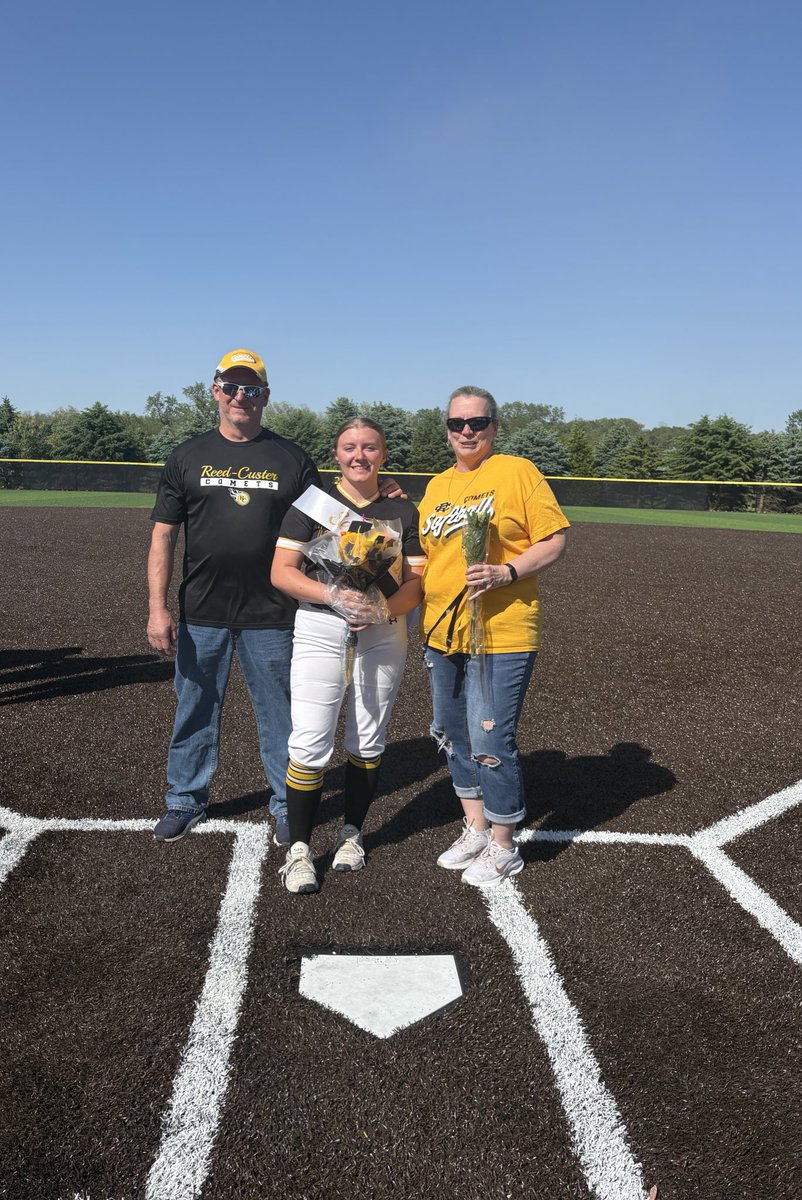 Tonight we celebrated our 2 seniors for our last regular season game. Comets won 5-3 against Prairie Central.