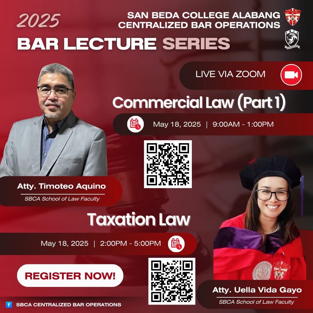 SBCA_CBO's tweet photo. Heads up! Sunday, 𝗠𝗮𝘆 𝟭𝟴, 𝟮𝟬𝟮𝟱, 𝗧𝗪𝗢 𝗯𝗮𝗿 𝗹𝗲𝗰𝘁𝘂𝗿𝗲𝘀 for you!

#SBCACBO
#Bar2025
#CBOBarLectureSeries2025
#CBOBarLecture
#BarLecture2025
#CentralizedBarOperations
#AMYingForExcellence
#AJustBArAwaitsU
#HaveFaith https://t.co/KuuHm9GroQ