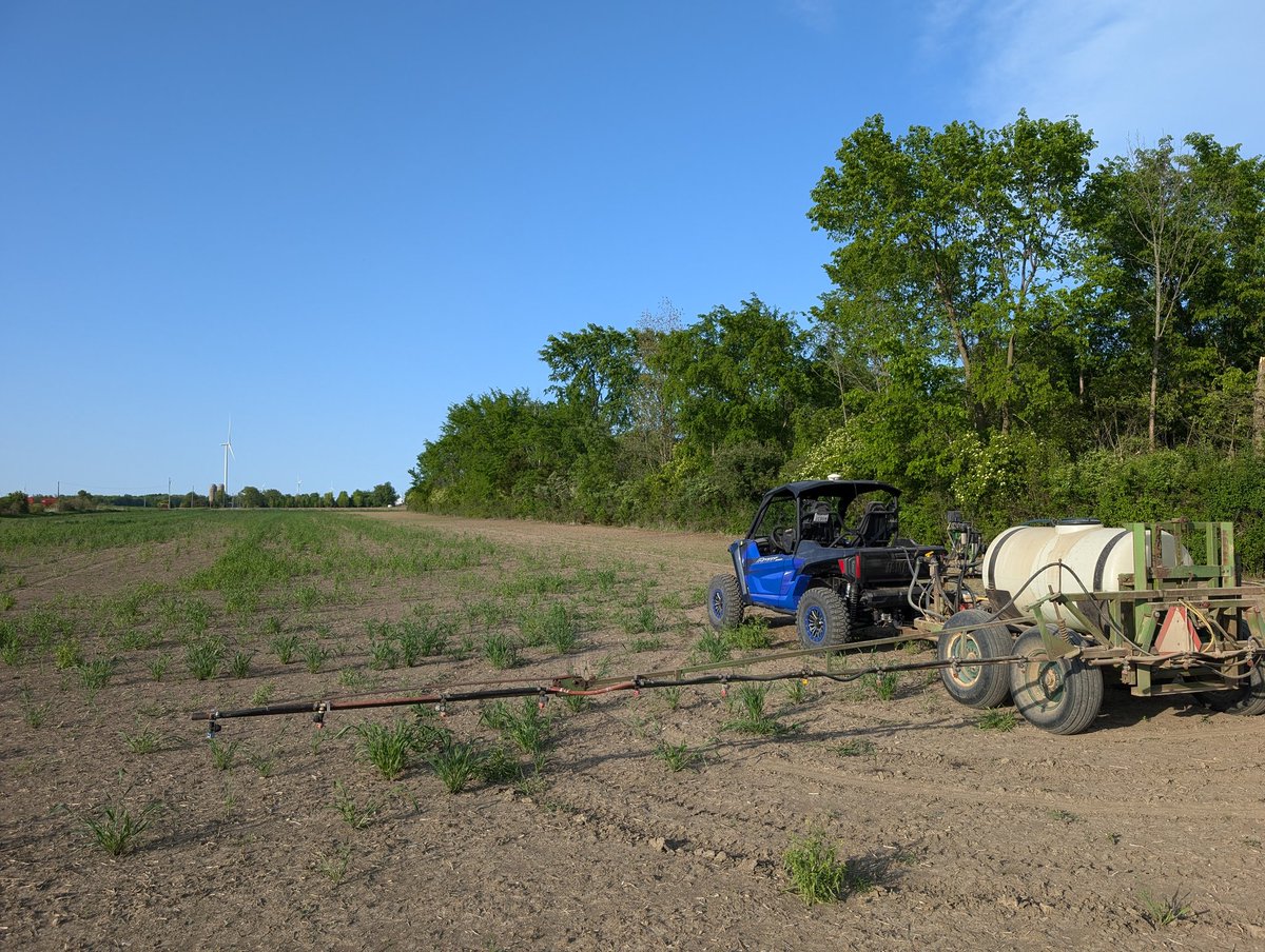 Planning to stale seedbed some corn into this ground that was worked last fall. It looks dry on top, but it's still very soft.
So we've been covering acres with our little rig.
Time consuming, but that's clay farming.