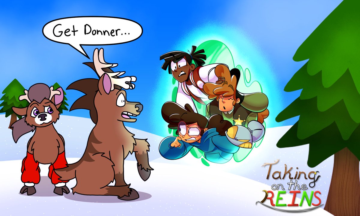 FortuneStefon's tweet image. Never on time for these things. *Le Sigh*

But #IndieAnimationDay is today, and I have one. An Indie animation that is. My series "Taking on the Reins"

Stay tuned for more Deer content.

#cartoon 
#TakingOnTheReins
#indieanimation 
#Reindeer