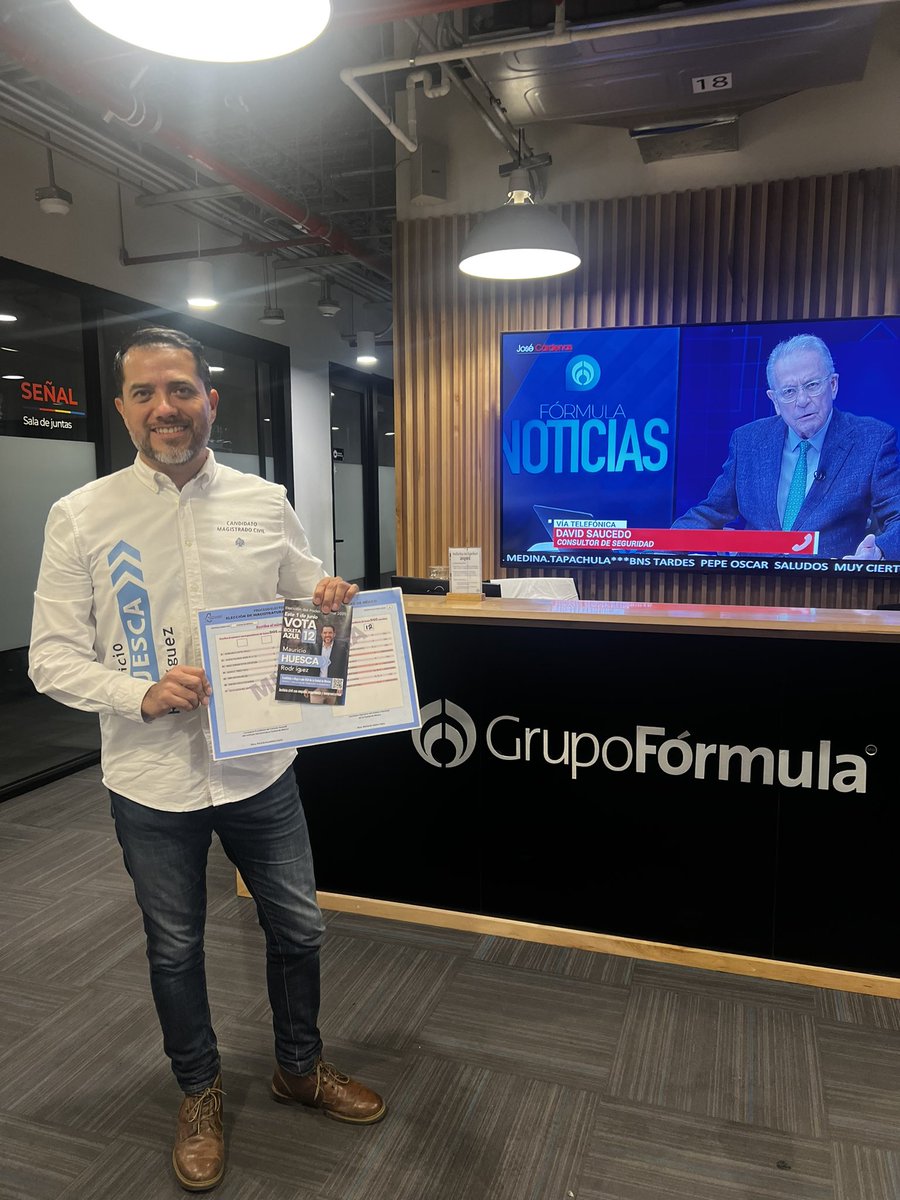 Mauricio Huesca (@mauriciohuesca) on Twitter photo Acompáñame en la entrevista con <a href="/juanbaaq/">Juan Becerra Acosta</a> en <a href="/Grupo_Formula/">Grupo Fórmula</a> donde platicaremos sobre mi candidatura a la magistratura civil en la CDMX.
#BoletaAzul VOTA 12 #Coyoacan #Iztapalapa Acompáñame en la entrevista con <a href="/juanbaaq/">Juan Becerra Acosta</a> en <a href="/Grupo_Formula/">Grupo Fórmula</a> donde platicaremos sobre mi candidatura a la magistratura civil en la CDMX.
#BoletaAzul VOTA 12 #Coyoacan #Iztapalapa