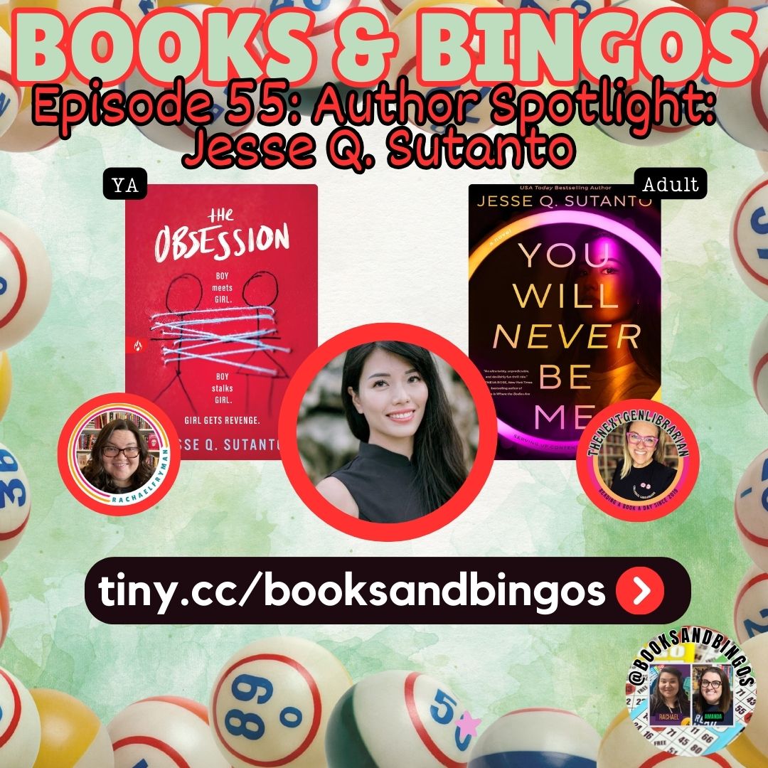 booksandbingos (@booksandbingos) on Twitter photo It's time for another Author Spotlight! This week's #podcast ep features 1 of our faves: <a href="/thewritinghippo/">Jesse Q. Sutanto</a> Listen to our #YA & adult #bookrecommendations tiny.cc/booksandbingos <a href="/RachaelFryman/">Rachael</a> <a href="/thenextgenlib/">Amanda Hunt she/her ๏ฃฟ ๐ #ISTELive25</a> #podcasts #schoollibrarian #librarian #librarytwitter #books #librarians It's time for another Author Spotlight! This week's #podcast ep features 1 of our faves: <a href="/thewritinghippo/">Jesse Q. Sutanto</a> Listen to our #YA & adult #bookrecommendations tiny.cc/booksandbingos <a href="/RachaelFryman/">Rachael</a> <a href="/thenextgenlib/">Amanda Hunt she/her ๏ฃฟ ๐ #ISTELive25</a> #podcasts #schoollibrarian #librarian #librarytwitter #books #librarians