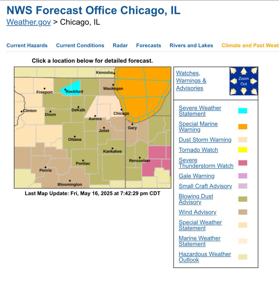 Tom Niziol (@tomniziol) on Twitter photo 12 different weather alerts right now out of <a href="/NWSChicago/">NWS Chicago</a> office, including a Dust Storm Warming, which has verified. Didn’t have this n my card. I fear for multi-vehicle accidents on major Midwest/Great Lakes Interstates tonight. #ilwx 12 different weather alerts right now out of <a href="/NWSChicago/">NWS Chicago</a> office, including a Dust Storm Warming, which has verified. Didn’t have this n my card. I fear for multi-vehicle accidents on major Midwest/Great Lakes Interstates tonight. #ilwx