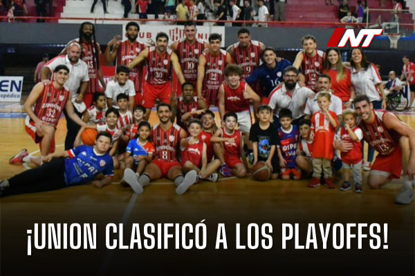 🏀 #LigaNacional | Objetivo cumplido ‼️
#Unión jugará el playoff reclasificatorio (8vos de final). Resta conocer posición final de la fase regular y rival.

¡FELICITACIONES A JUGADORES, CUERPO TÉCNICO Y DIRIGENTES DEL BASQUET! 🍾🥂