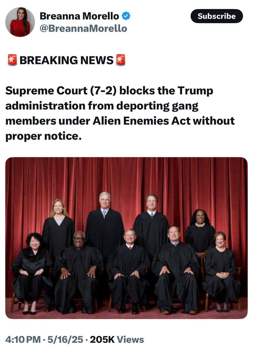 sxdoc's tweet image. Mike Davis on Supreme Court decision:
Seven Spineless Justices PUNTED the case back to the 5th Circuit Court to do their dirty work! Will they say Trump can deport under the Alien Enemies Act for which there is Precedent? More delay!
TO DELAY IS TO DENY Trump his Presidency;…