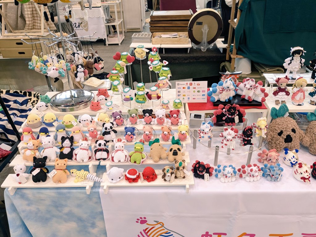 博多ハンドメイドマルシェ 設営終わりました！ お天気も晴れてきて