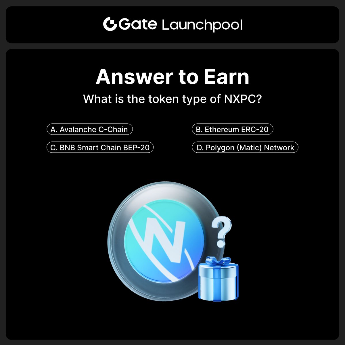 Gate Launch (@gateio_launch) on Twitter photo Gate.io #Launchpool: Answer to Earn #1
- Follow <a href="/Gateio_Launch/">Gate Launch</a> & <a href="/MaplestoryU/">MapleStory Universe</a>
- LIKE & RT
- Drop your answer below
🧧 10 winners, $10 $NXPC each
🕰️ 48 hours
Stake $BTC or $ETH to earn $NXPC now:
gate.io/launchpool/NXP… Gate.io #Launchpool: Answer to Earn #1
- Follow <a href="/Gateio_Launch/">Gate Launch</a> & <a href="/MaplestoryU/">MapleStory Universe</a>
- LIKE & RT
- Drop your answer below
🧧 10 winners, $10 $NXPC each
🕰️ 48 hours
Stake $BTC or $ETH to earn $NXPC now:
gate.io/launchpool/NXP…
