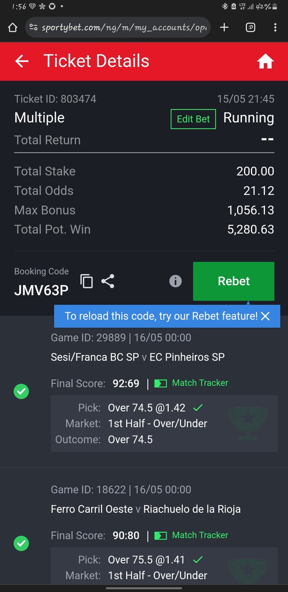 Pay this my ticket and you guys deleted it from my history when it boom thank God I was online checking this progress