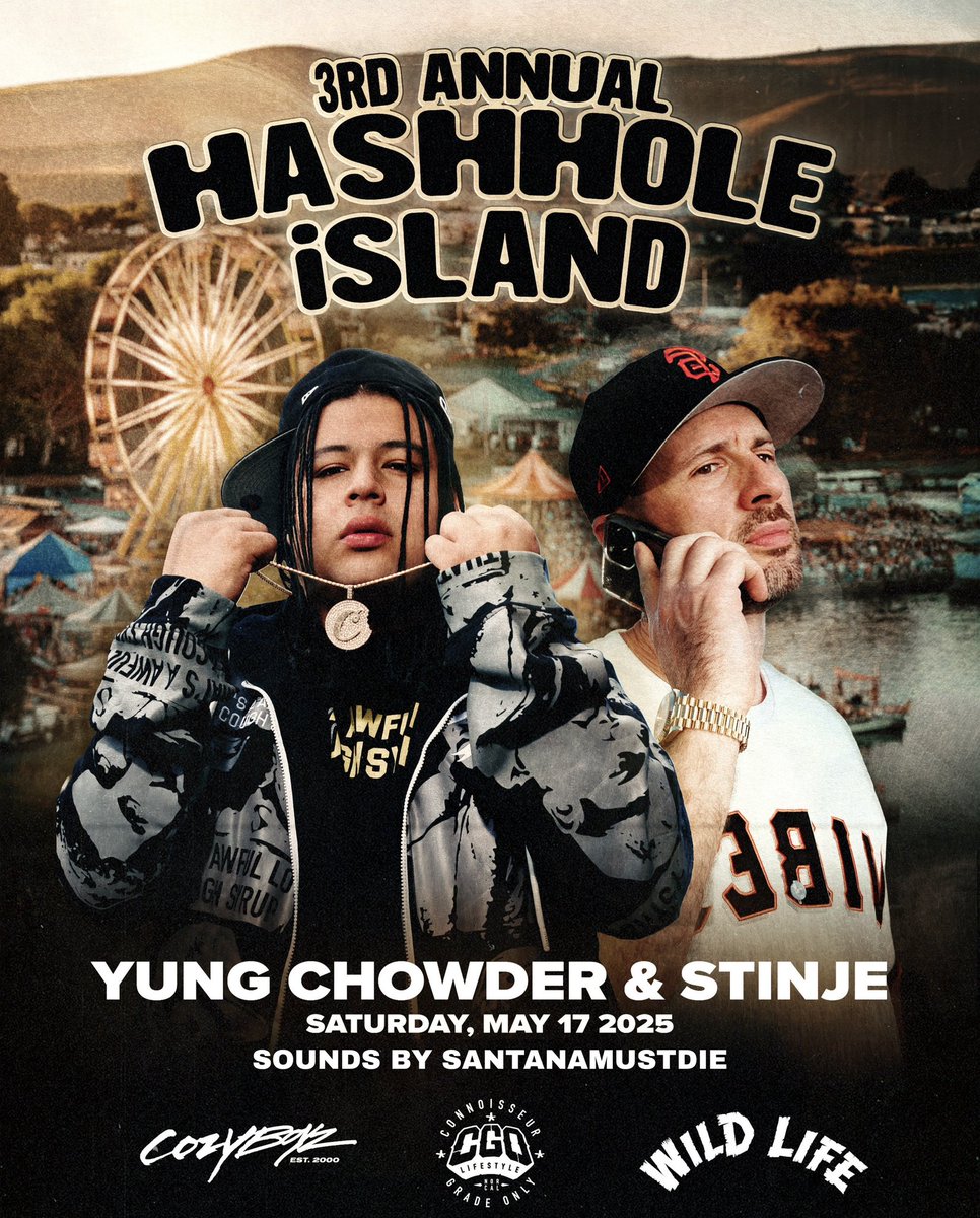 Live at HashHole Island festival tomorrow with my guys <a href="/Yung_Chowder/">Yung Chowder💫</a> &amp; <a href="/STINJE/">Eric Farb</a>. 

DJ’n the set.