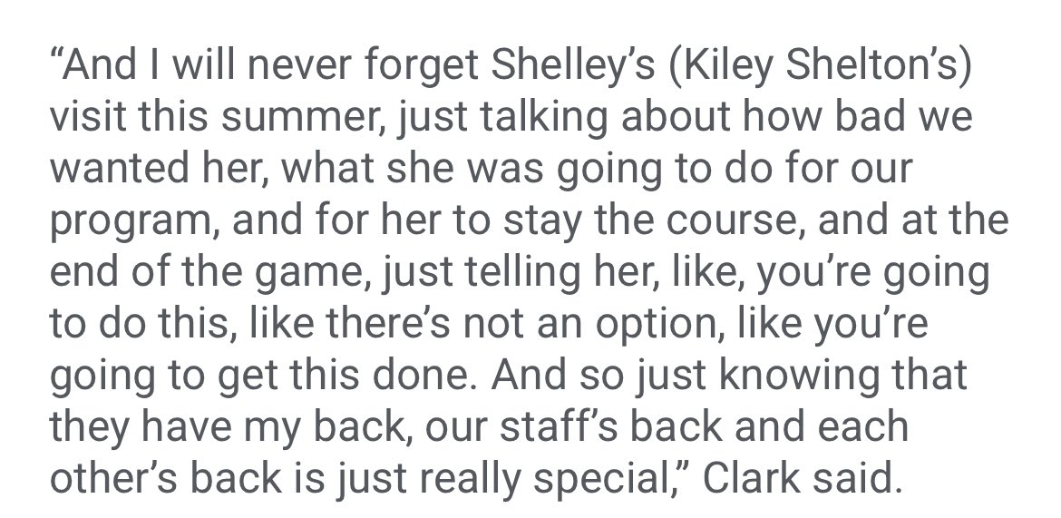 Robbie Lastella (@rlastellareport) on Twitter photo Kiley Shelton said after the game, this hasnβt been the season she wanted from a production standpointβ¦ however <a href="/CoachJordanSB/">Jordan Clark</a> never gave up on her and today it payed off: Kiley Shelton said after the game, this hasnβt been the season she wanted from a production standpointβ¦ however <a href="/CoachJordanSB/">Jordan Clark</a> never gave up on her and today it payed off: