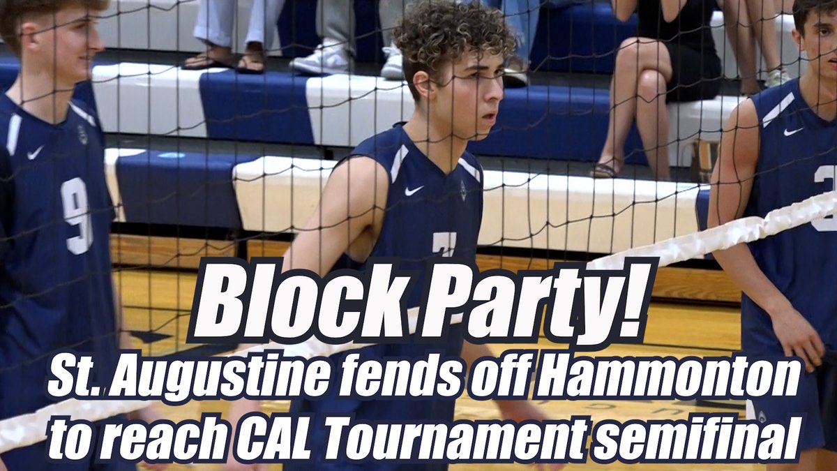 St. Augustine's front row stood tall as the Hermits got past Hammonton in the CAL Tournament in three sets. Adrian Limowski and Spencer Lawson delivered big performances up front to guide the Hermits to the CAL semifinals.

Watch the FULL highlights from St. Augustine's 2-1 win