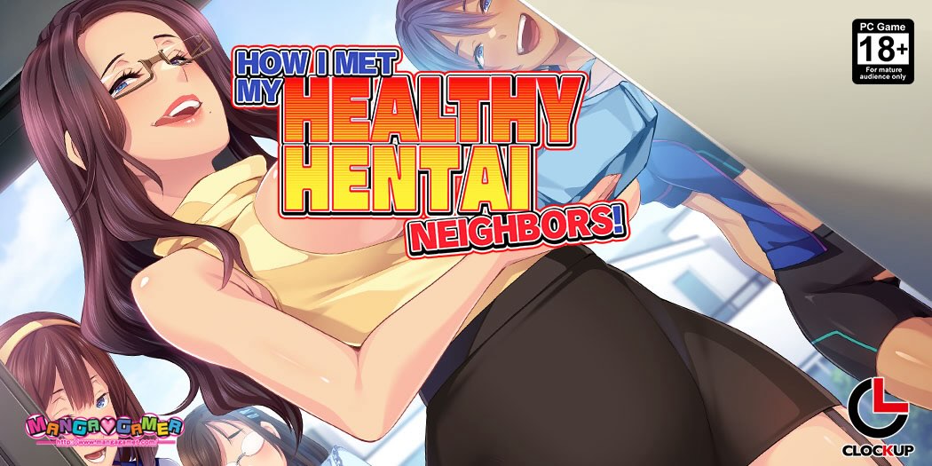 MangaGamer's tweet photo. First up from Anime Central, a new license: the third installment of ClockUp's Healthy Hentai series, How I met My Healthy Hentai Neighbors! 

https://t.co/oyz17q3uYk https://t.co/WxeLe28B5V