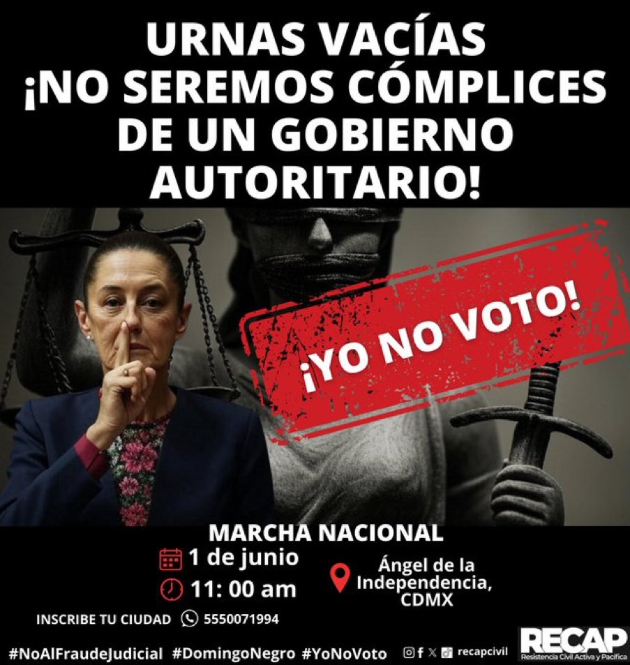 NO VOTAR SI TIENES DIGNIDAD!!