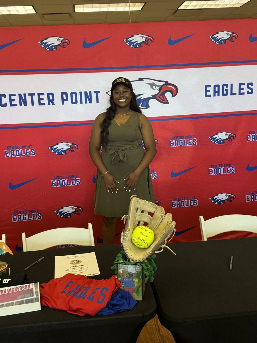 Sariyah Dickerson (@sariyahd5) on Twitter photo I’m proud to announce that I have decided to continue my softball career at <a href="/XavierLouisiana/">Xavier University of Louisiana Softball</a>! I’m so grateful and excited for this opportunity. Thanks to everyone who helped mold me into the player I am today.#GoldDigga <a href="/CPEaglesSB/">Center Point Softball</a> <a href="/CoachKAnderson/">Coach Kailey Anderson</a> <a href="/CoachSaRhonda/">SaRhonda Hawkins</a> <a href="/CoachDickersonB/">Brian Dickerson</a> I’m proud to announce that I have decided to continue my softball career at <a href="/XavierLouisiana/">Xavier University of Louisiana Softball</a>! I’m so grateful and excited for this opportunity. Thanks to everyone who helped mold me into the player I am today.#GoldDigga <a href="/CPEaglesSB/">Center Point Softball</a> <a href="/CoachKAnderson/">Coach Kailey Anderson</a> <a href="/CoachSaRhonda/">SaRhonda Hawkins</a> <a href="/CoachDickersonB/">Brian Dickerson</a>