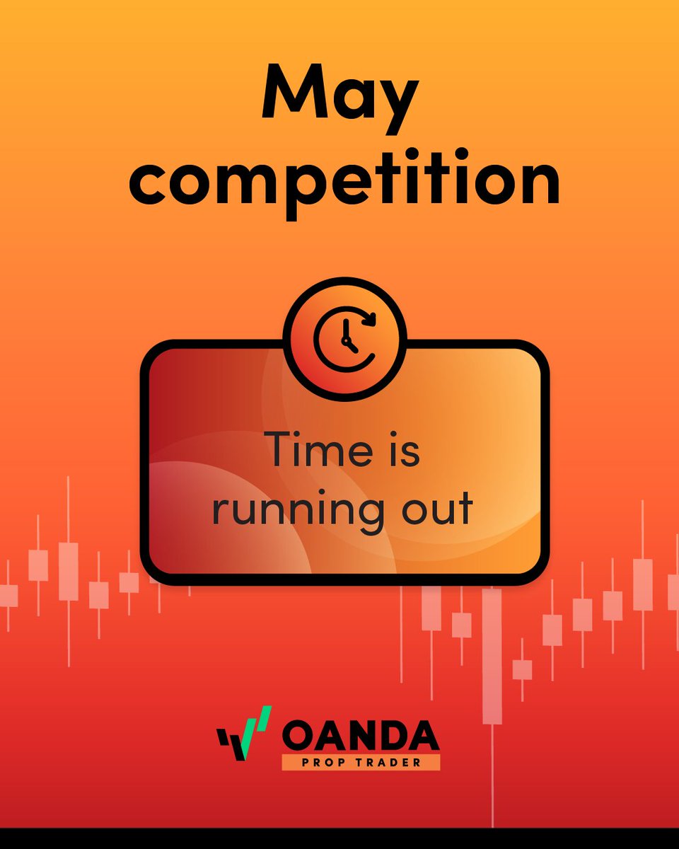 The clock is ticking! 

Registration for May’s trading competition closes soon!

 1st Place – $25K Challenge
 2nd Place – $10K Challenge
 3rd Place – $5K Challenge

It’s free to enter. Sign up now!
bit.ly/42zXCFq

T&amp;Cs apply. 

#smartertrading #proptrading