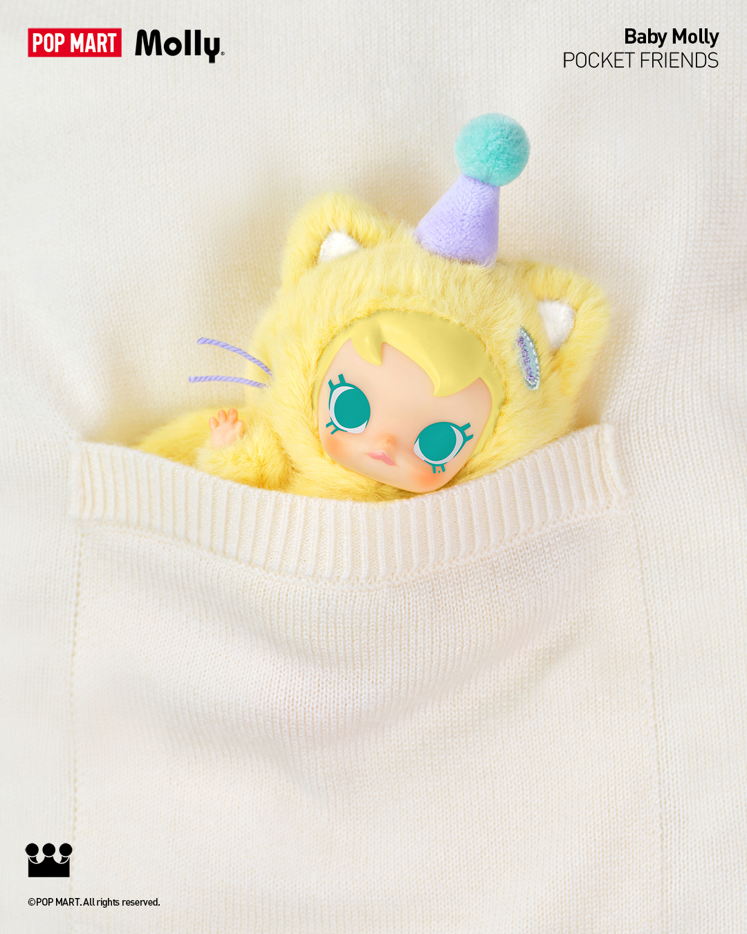 クリアファイル POP MART Pocket Friends Baby Molly Baby Molly Pocket Friends Series-Vinyl Plush Pendant Blind