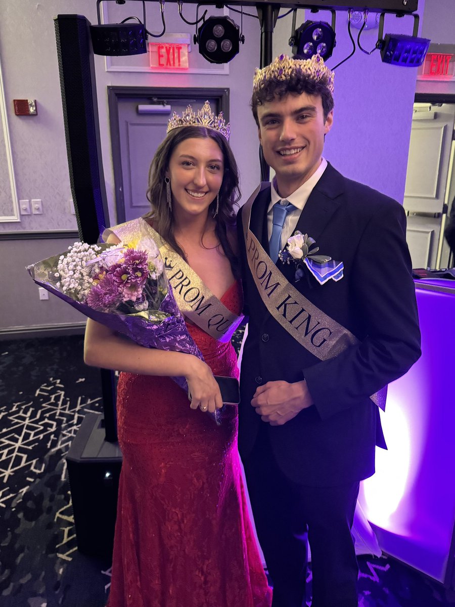 Tonight is Bethel Park High School’s 2025 Senior Prom at the Hilton Garden Inn in Southpointe. Congratulations to this year’s prom king and queen, Finn O’Neill and Alyvia Sohyda. 
#bpproud