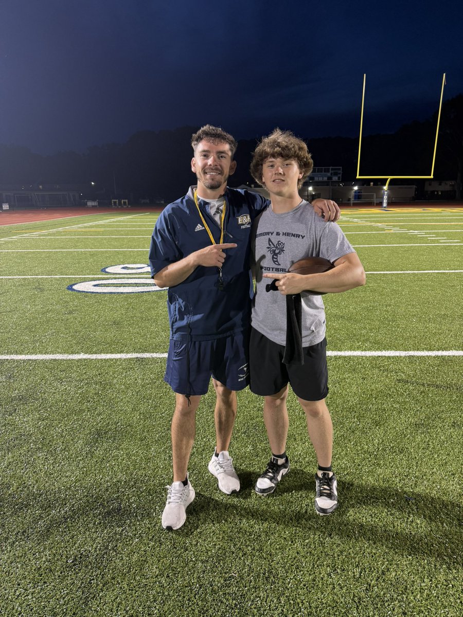 Corbin Eckert (@corbin_eckert8) on Twitter photo Had a great time competing at <a href="/EmoryHenry_FB/">E&H Football</a> today. Thank you to all of the coaches for a great time, looking forward to coming back next year.
<a href="/CoachQHunter/">Quintin Hunter</a> <a href="/CoachKShort/">Kyle Short</a> <a href="/coachmcompton/">Mike Compton</a> <a href="/CoachWalters_/">Mitchell Walters</a> <a href="/CoachDWoodson/">Coach Woodson</a> Had a great time competing at <a href="/EmoryHenry_FB/">E&H Football</a> today. Thank you to all of the coaches for a great time, looking forward to coming back next year.
<a href="/CoachQHunter/">Quintin Hunter</a> <a href="/CoachKShort/">Kyle Short</a> <a href="/coachmcompton/">Mike Compton</a> <a href="/CoachWalters_/">Mitchell Walters</a> <a href="/CoachDWoodson/">Coach Woodson</a>