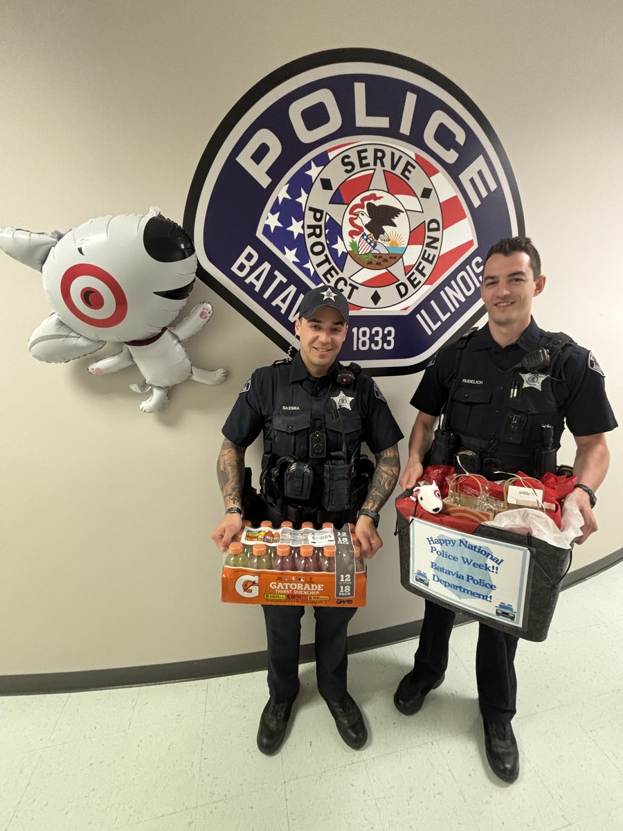 📷📷 A huge THANK YOU to Target for the amazing appreciation basket in honor of #NationalPoliceWeek! We’re proud to serve such an incredible community. 📷 #CommunitySupport #Grateful