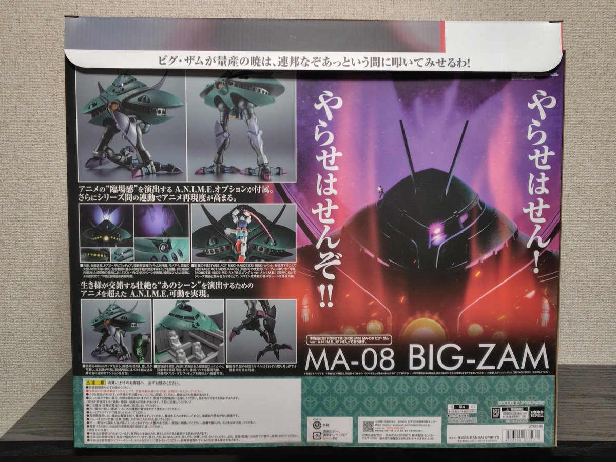 hoboho78's tweet image. ROBOT魂MA-08 ビグ・ザム 箱がきれい