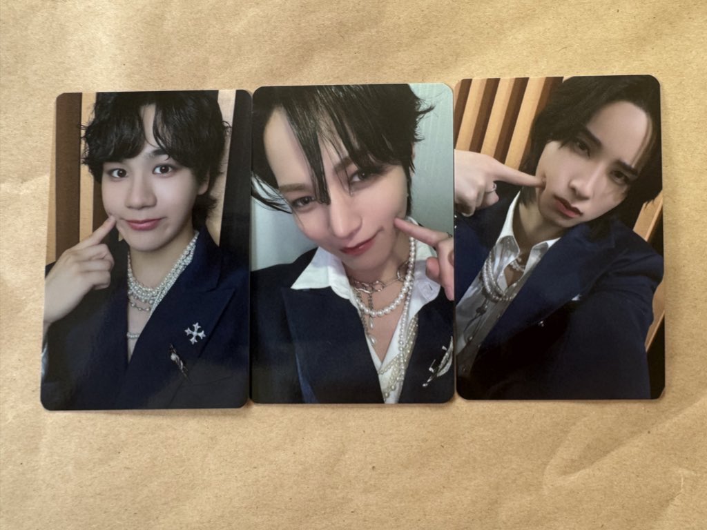KCON CAFE カフェ2025 3000円トレカ 交換 JO1

【譲】豆原 佐藤 大平

【求】
豆原➡️誰でも
佐藤➡️河野 川西 白岩＞木全
大平➡️買取(金額ご提示お願い致します)

郵送希望です。
買取はメルペイ･振込･アプリ通し希望(PayPayも可ですが条件有です)

ご気軽にご連絡下さい⭐️

#JO1交換 #KCON交換