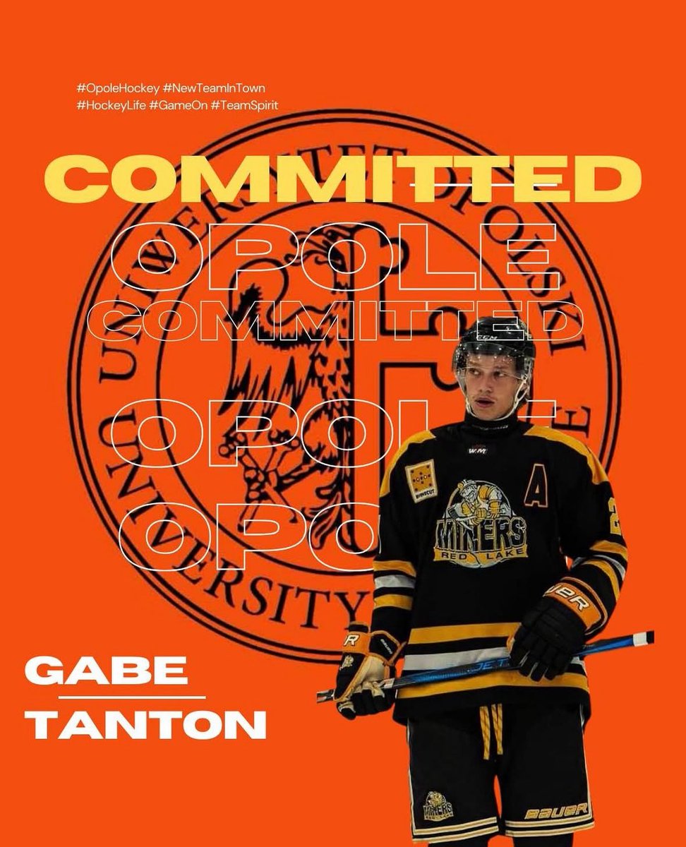 COMMITMENT | We are thrilled to announce Gabe Tanton has committed to the University of Opole in Opole, Poland. 

Congratulations, Gabe!! 

#MinerFamily | #TheHardWay ⚫️⚒️🟡