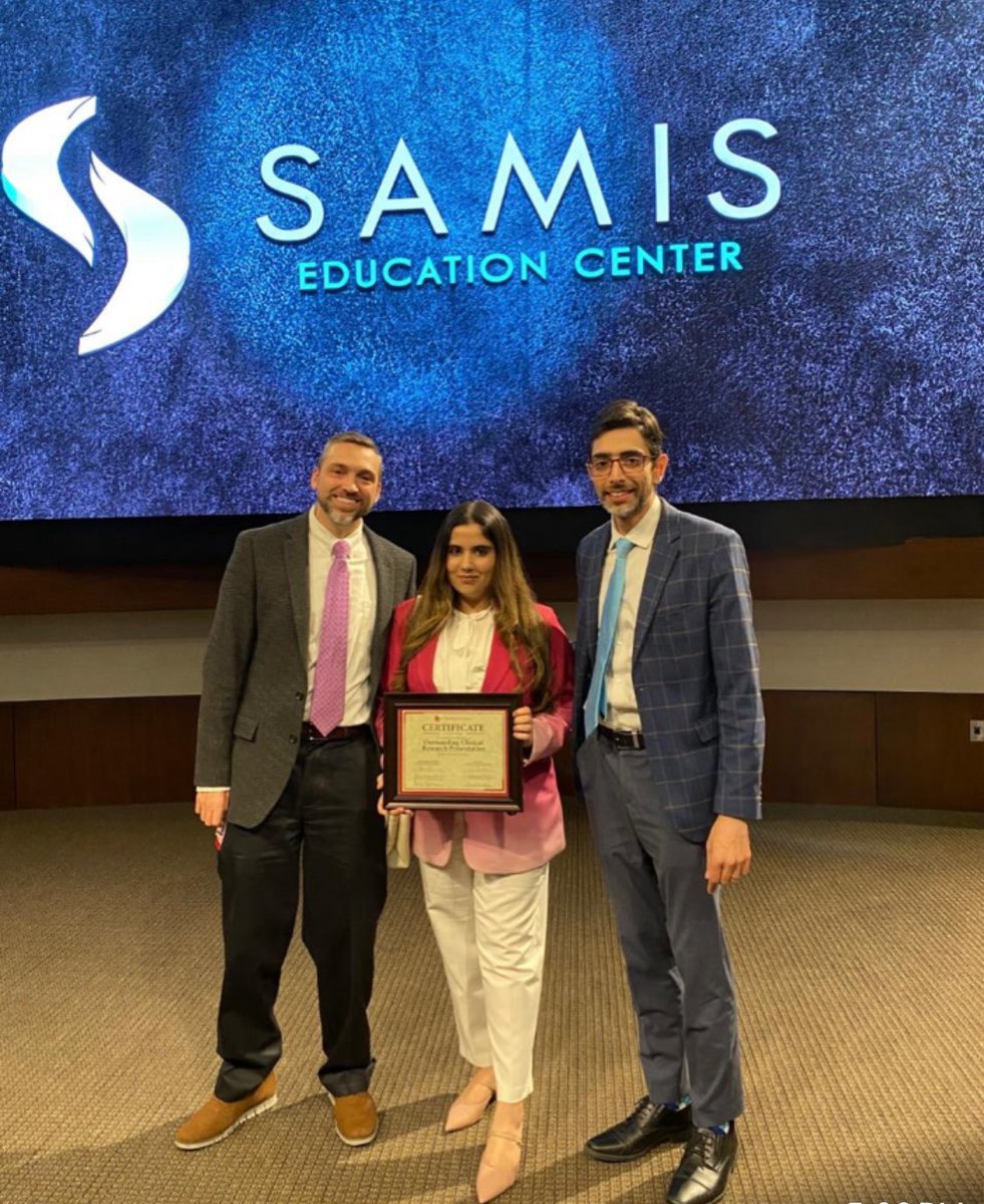 Rafeh Naqash, MD (@thenasheffect) on Twitter photo CONGRATULATIONS to super ⭐️ <a href="/Ayeshaaijaz/">Ayesha Aijaz</a> <a href="/StephensonCC/">OU Health Stephenson Cancer Center</a> on an outstanding presentation and for winning <a href="/OUCollegeofMed/">OU College of Medicine</a> Stewart Wolf day BEST oral clinical research award!!🥇 Another for the #NaqashLab team <a href="/RyanNipp/">Ryan Nipp, MD, MPH, FASCO</a>. Thankful for getting to work with these guys! <a href="/ResearchOU/">OU DOM Resident Research</a> CONGRATULATIONS to super ⭐️ <a href="/Ayeshaaijaz/">Ayesha Aijaz</a> <a href="/StephensonCC/">OU Health Stephenson Cancer Center</a> on an outstanding presentation and for winning <a href="/OUCollegeofMed/">OU College of Medicine</a> Stewart Wolf day BEST oral clinical research award!!🥇 Another for the #NaqashLab team <a href="/RyanNipp/">Ryan Nipp, MD, MPH, FASCO</a>. Thankful for getting to work with these guys! <a href="/ResearchOU/">OU DOM Resident Research</a>