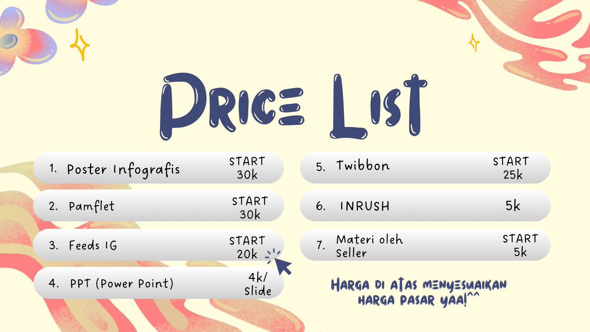 HELP RT PLEASE🎨 ga masuk ht

Buat kalian yang mager desain poster
BISA BANGET NIH JASA EDIT DI AKUU🌟 l pasti hasilnya cakep poul💗dan admin yg super ramah enih🤏🏻

Cuss order, Link Wa di bio yaa #zonauang #zonajajan️️