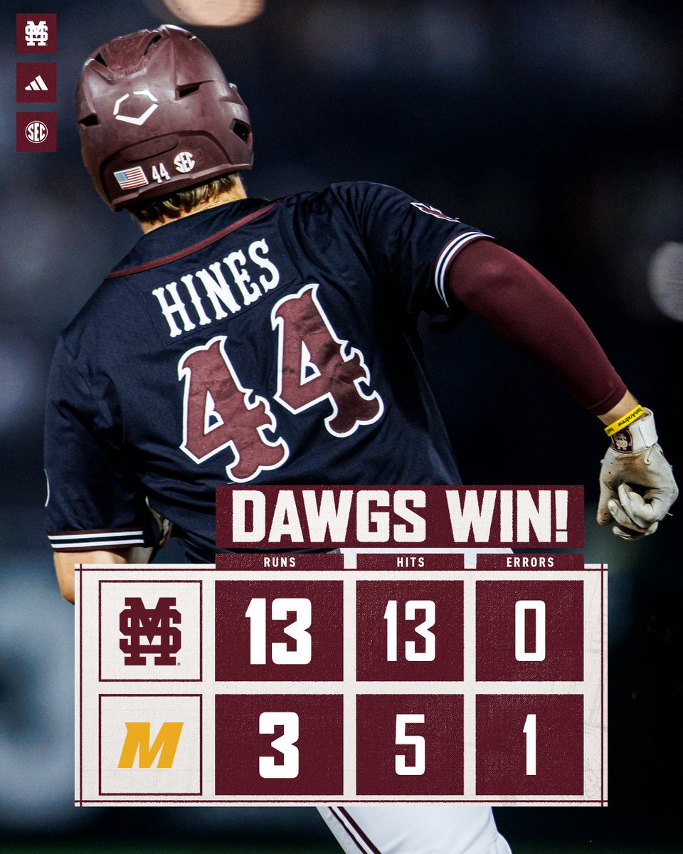 DAWGS WIN. SERIES CLINCHED.

#HailState🐶