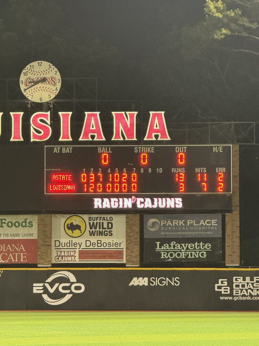 Run ruled. <a href="/AStateBaseball/">Arkansas State Red Wolves Baseball</a>