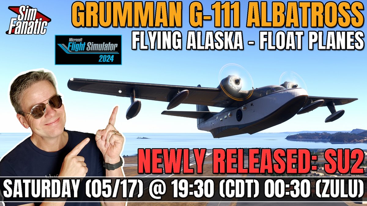 ✈️ LIVE | NEW RELEASE: MSFS 2024 SIM UPDATE 2 | G-111 Albatross | Float Planes | Real GA Pilot #msfs2024 #msfs #winwing 
youtube.com/watch?v=dKMGyO…