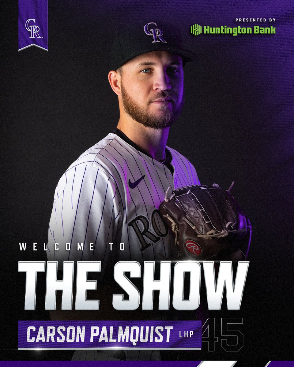 Rockies's tweet photo. Palmquist to The Show ➡️

Congratulations, Carson! https://t.co/LbB4GvuRgR