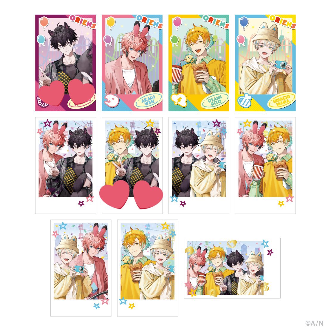 【交換】にじさんじ おでかけOriens オリエンス チェキ風カード 缶バッジ

(譲)画像1〜2枚目

(求)画像３〜4枚目
※缶バは🤝.🌩️🦒1個ずつ求めてます

郵送での交換のみ
検索からでもお気軽にお声掛けください。