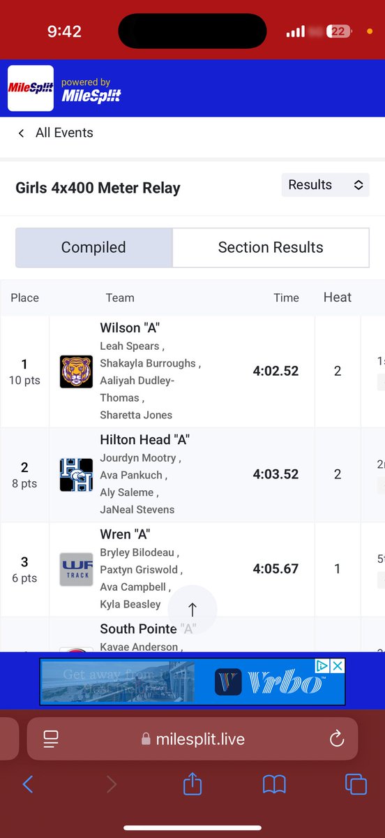 Wilson Track and Field tweet media