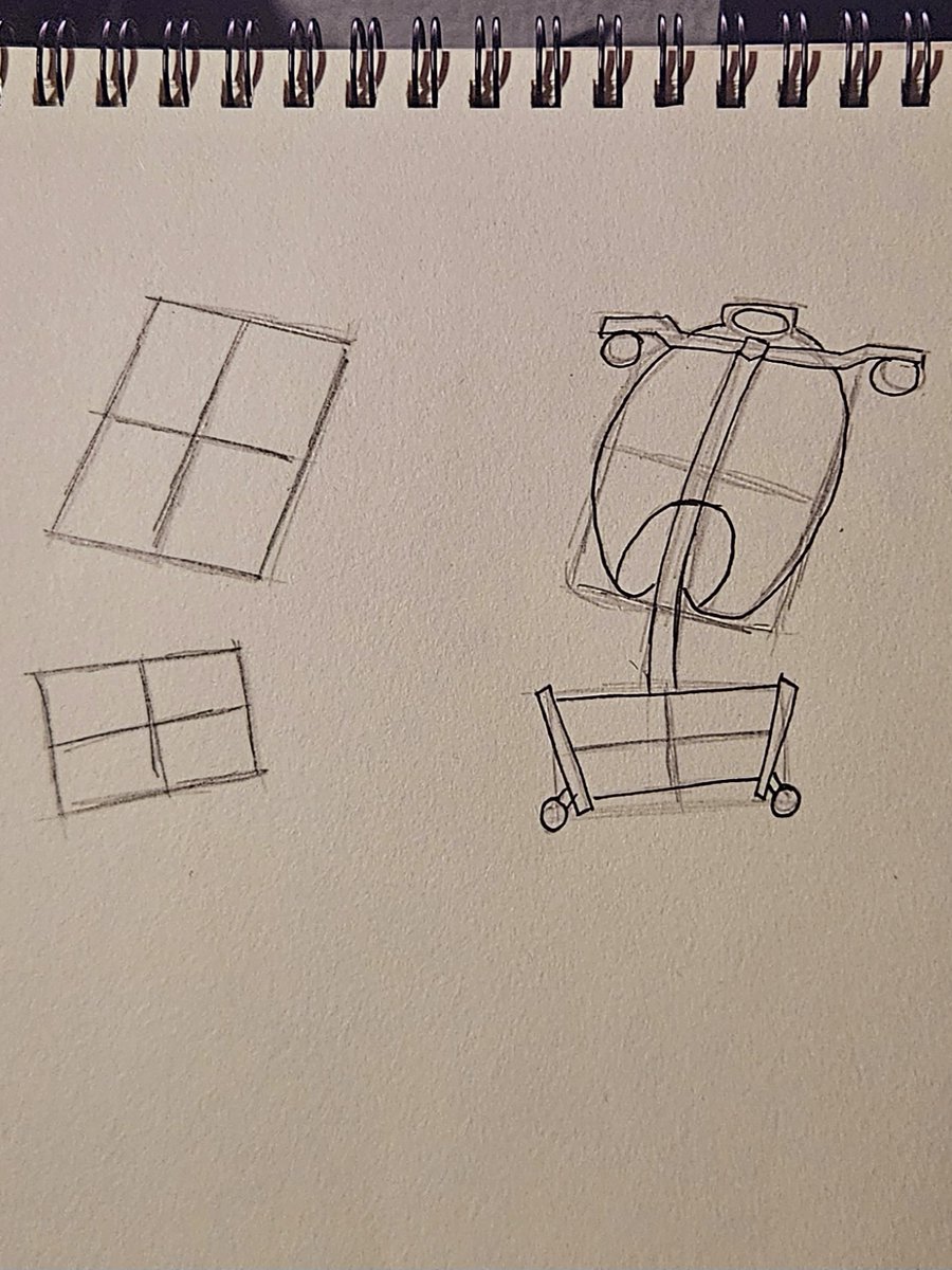 SentinelWisp's tweet image. #136 Boxy guys today. One’s just shapes, the other’s got bones.
Trying to see how things fit together.
#365challenge #artchallenge #SketchDaily #LearnToDraw #FigureDrawing