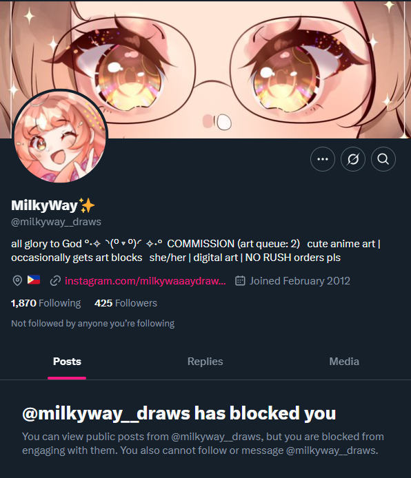 milkyway_draws's tweet photo. hello😭just recently a post did gain attraction from people who wanted to commission my smol chibis, i just wanted to raise awareness that there's someone impersonating me @/milkyway__draws and they might even dm you to commission, i only have one acc be careful yall🥺 https://t.co/OQdUkJ6RLc
