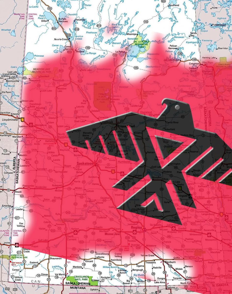 The Anishinaabe Nation future expansion to Saskatchewan, connecting our territory to the Blackfoot Confederacy. Lol a young man's vision jkn