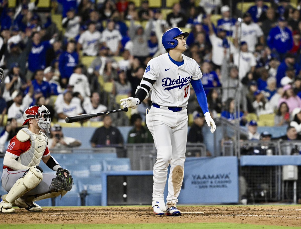 photowkb's tweet image. Shohei Ohtani hits a solo home run in the eighth inning as the Los Angeles Angels lead the Los Angeles Dodgers 4-2 during a baseball game at Dodger Stadium in Los Angeles. @mlb #mlb @dodgers #dodgers @angels #angels #baseball @billplunkettocr @NikonUSA #nikon @InsideSoCalSpts…
