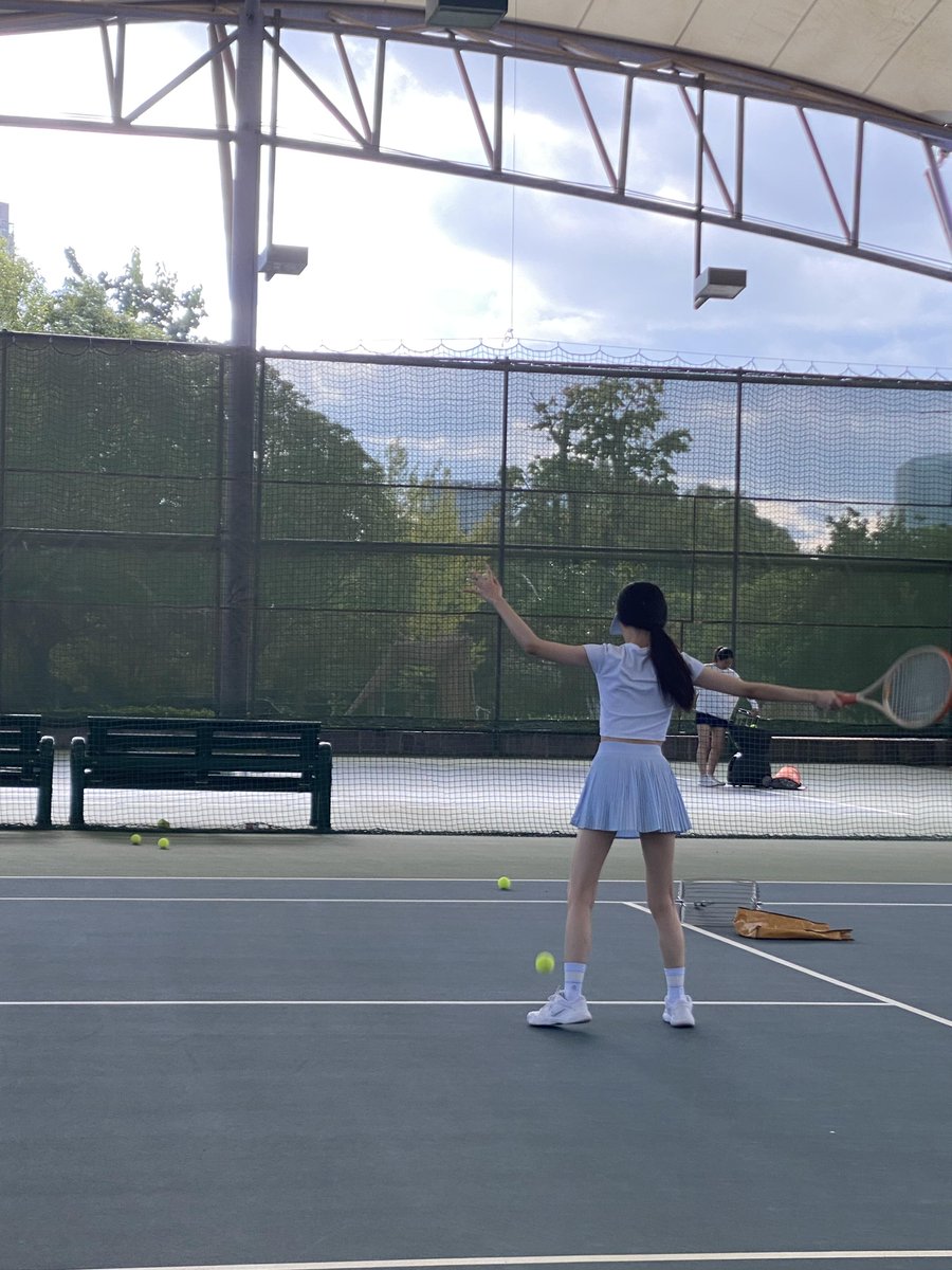 今日、汗を流した一瞬一瞬がとても素晴らしい！🎾