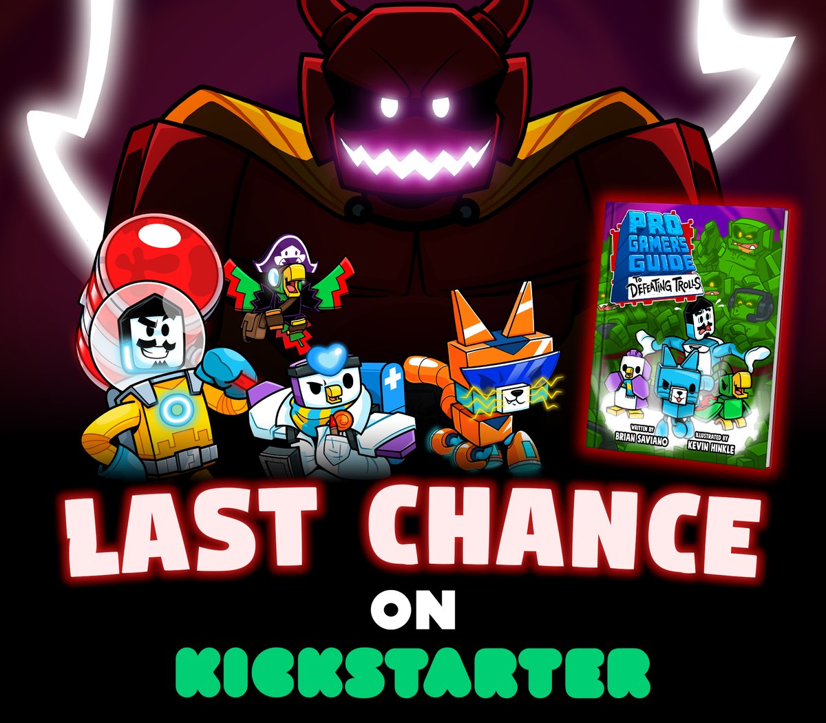 It all ends TONIGHT at 9 PM ET. Let's end bullying, and begin our next adventure TOGETHER!

Support on <a href="/Kickstarter/">Kickstarter</a> here: kickstarter.com/projects/brick…