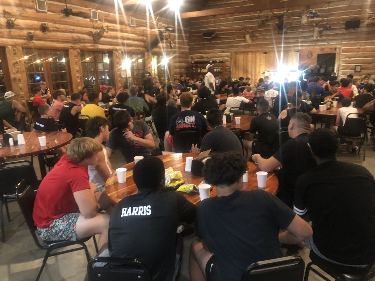 Roy Garcia III (@roygarciaiii) on Twitter photo Hogs & Dawgs. Year #4 one practice down and one meal down. 4 more to go. Having a great time. <a href="/TheHDLCamp/">Hawgz and Dawgz Lineman Camp</a> Hogs & Dawgs. Year #4 one practice down and one meal down. 4 more to go. Having a great time. <a href="/TheHDLCamp/">Hawgz and Dawgz Lineman Camp</a>