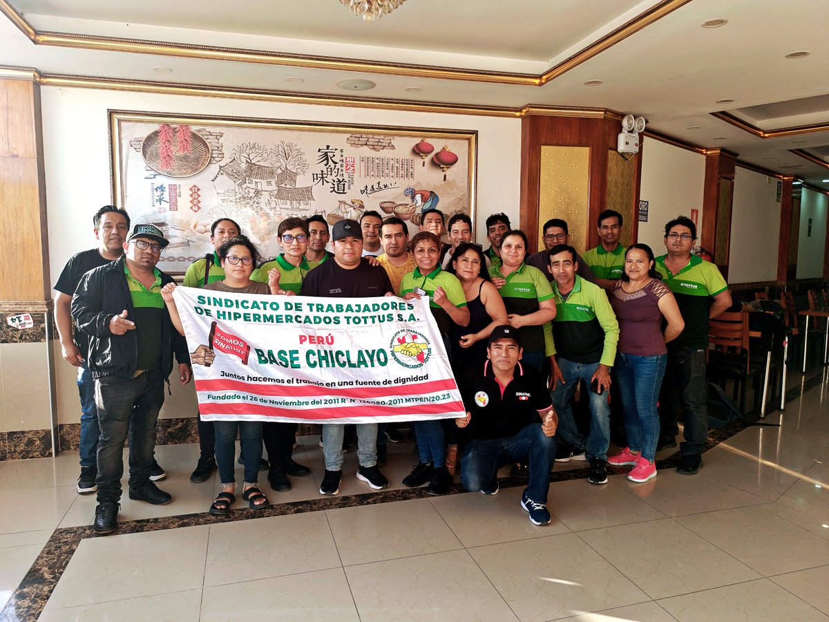 SINATHIT's tweet photo. Seguimos recorriendo el interior del país construyendo unidad sindical en los trabajadores del sector comercio Perú.
¡ Somos sinathit!
¡ Somos Tottus Perú! https://t.co/NaEmaZ3rEQ
