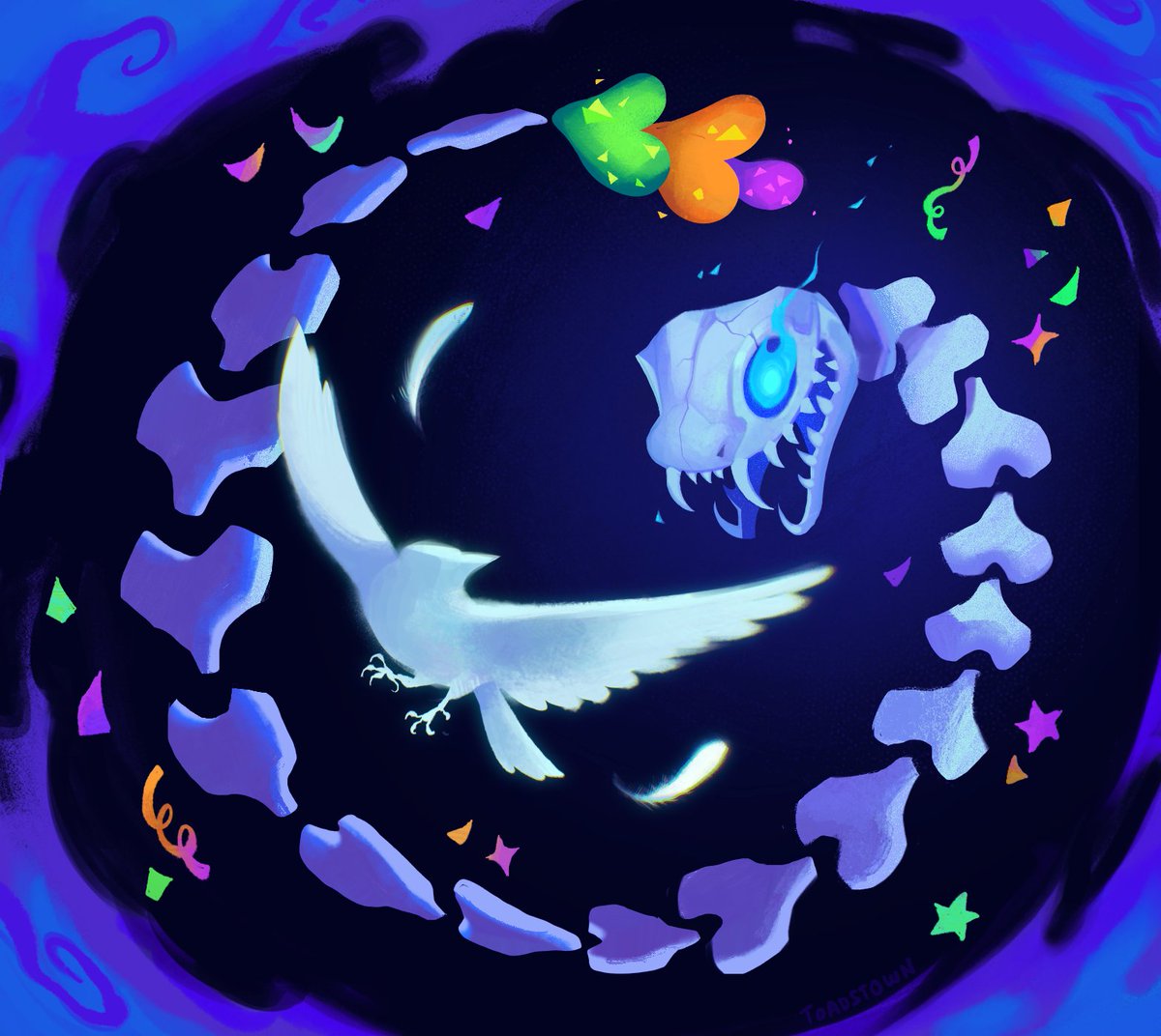toadstown's tweet photo. Fanart for Kulebra and the Souls of Limbo @galla_games !! Go support this incredible indie - it deserves so much more attention than it's been getting! 🐍 #kulebra #kulebraandthesoulsoflimbo https://t.co/bjJhMRU7ma