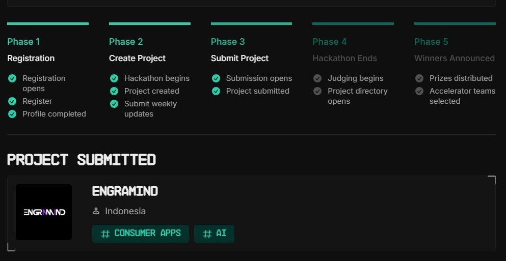 engramind's tweet photo. We got ourself submitted last night for Breakout Hackathon. 
Now let's make history! https://t.co/UwnrzApfKD