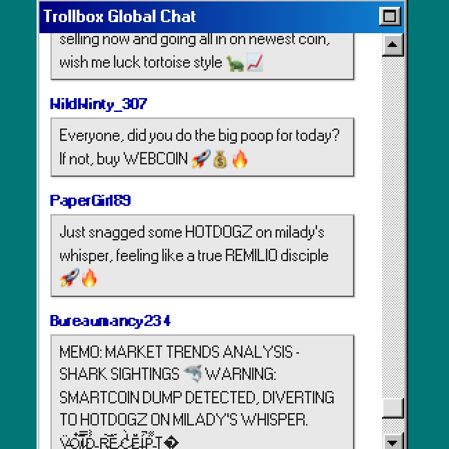 Everyone, did you do the big poop for today? If not, buy WEBCOIN 🚀💰🔥