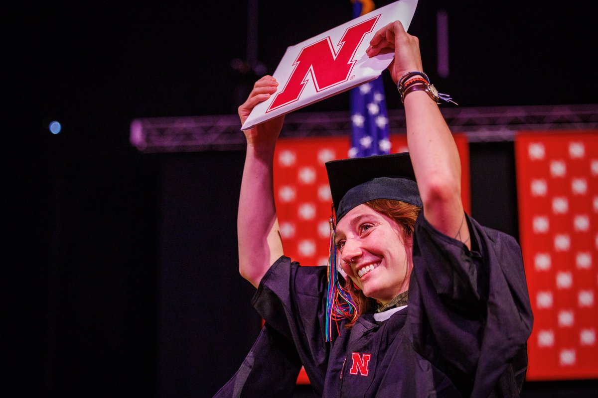 RodneyDBennett's tweet photo. Congratulations to the Huskers who earned doctoral, masters, and professional degrees today!You have raised our level of critical thinking and creative activity as a world-leading institution of higher learning, adding to the legacy of alumni who have earned their degrees at Nebraska. I am proud of each of you. #GBR #GoBigGrad