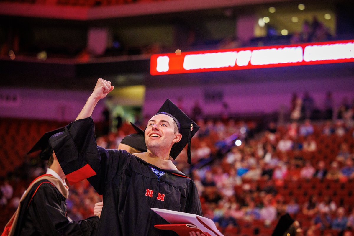 RodneyDBennett's tweet photo. Congratulations to the Huskers who earned doctoral, masters, and professional degrees today!You have raised our level of critical thinking and creative activity as a world-leading institution of higher learning, adding to the legacy of alumni who have earned their degrees at Nebraska. I am proud of each of you. #GBR #GoBigGrad