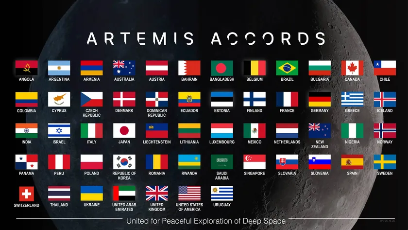 🌑✨ **The future is here—together!** 🌏🚀

The #ArtemisAccords represent a bold new chapter in human history: over 40 nations have united, not for competition, but for the peaceful exploration of space. 🌌🤝

The Moon is just our first step. This international alliance proves