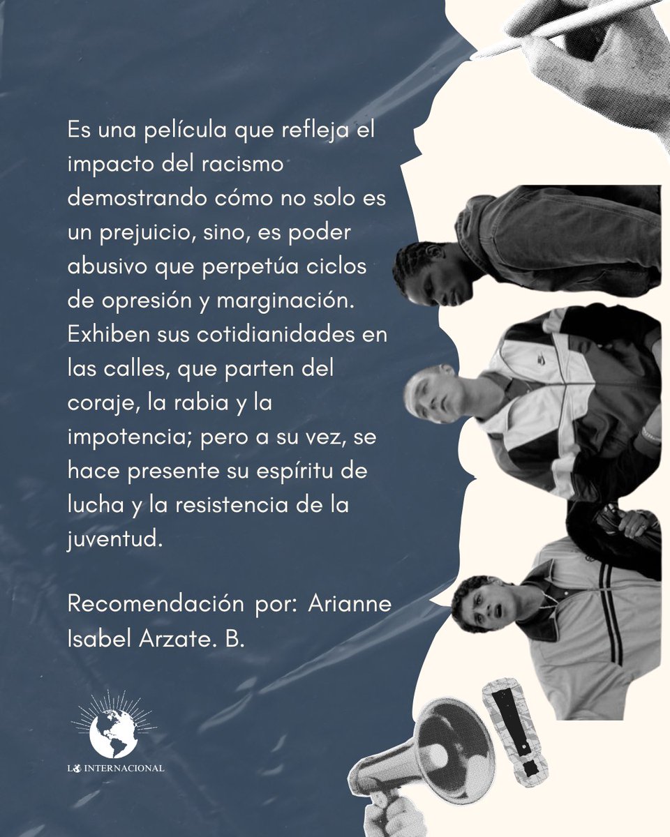 ¿No sabes qué ver este fin? 👀🍿
Te recomendamos "La Haine" (1995), película francesa del Director M. Kassovitz, que refleja el racismo presente en las periferias, pero también la resistencia de las juventudes...❤️‍🔥🎬
🔗:youtu.be/OLdwCmbNedQ?si…

#BUAP #cinefrancés #lointernacional