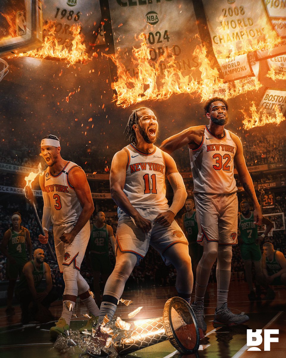 bballforever_'s tweet image. THE NEW YORK KNICKS ADVANCE TO THEIR FIRST ECF SINCE 2000🚨

The Boston Celtics back-to-back campaign has been DERAILED 🤚